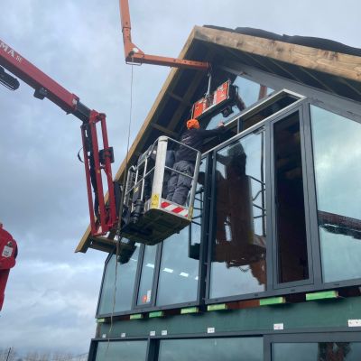 Evenaar en fly-jib